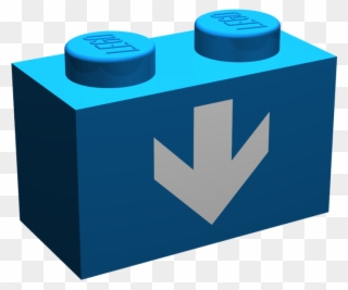 Blue Lego Brick Clip Art - Lego Brick Blue - Png Download