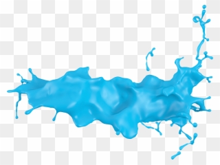 Blue Paint Splash Png Download - Paint 3d Clipart