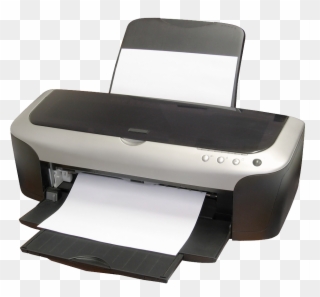 Printer Clipart Computer Printer - Computer Printer Black And White - Png Download