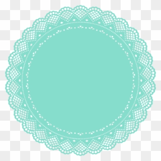 Round Frame, Painted Ornaments, Stencils, Artwork, - Free Doily Vector Clipart