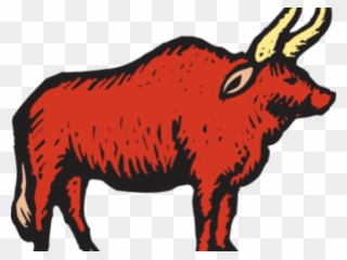 Red Bull Clipart Charging Bull - Banteng Merah Png Transparent Png