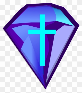 Diamond Clipart File - Purple And Blue Cross - Png Download