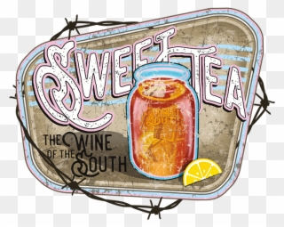 Sweet Tea The Wine Of The South Stock Transfer - Illustration Clipart
