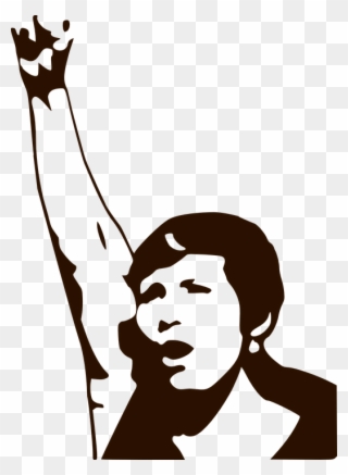 Protest Demonstrate Demonstration - Woman Power Clipart - Png Download