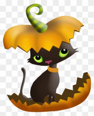 Halloween - Tubes Png Halloween Cat Clipart