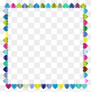Image Royalty Free Stock Prismatic Hearts Big Image - Frame Preschool Png Clipart