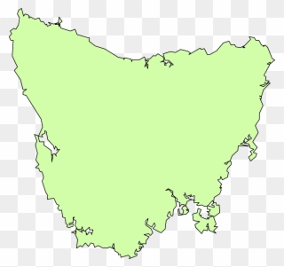 Map Of Tasmania Clipart