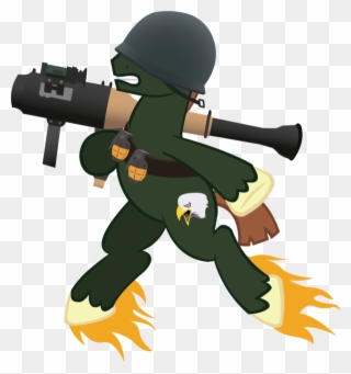 Military Clipart Soldier Salute - Mlp Tf2 Soldier - Png Download