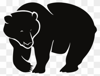 Grizzly Bear Silhouette - Bear Silhouette Svg Free Clipart