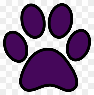 Free Paw Prints Clipart 3 2 Free Paw Prints Clipart - Purple Paw Print Clipart - Png Download