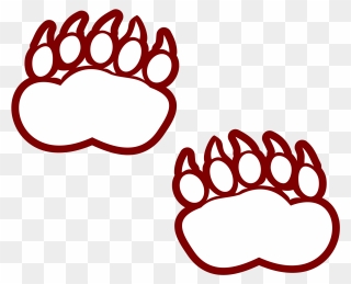 Bear Paws Coloring Page Clipart