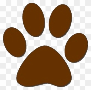 Brown Paw Print Clipart - Png Download