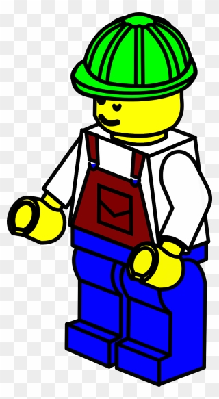 Transparent Hard Worker Clipart - Lego Construction Worker Clipart - Png Download