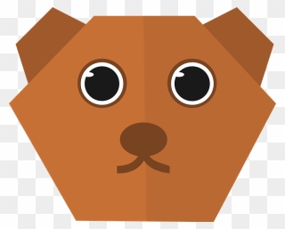 Cute Bear Face Clipart - Png Download