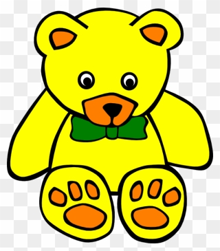 Teddy 3 Clip Art At Clker - Teddy Bear Coloring Pages - Png Download