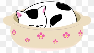 Cat Animal Sleep Clipart - Panda - Png Download