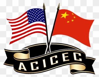 Acicec American Chinese International Cultural Exchange - American Flag Clip Art - Png Download