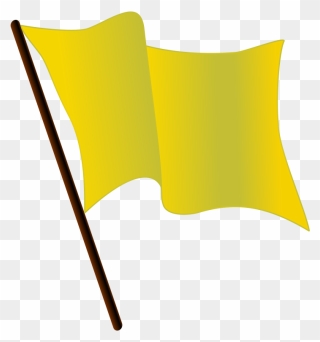 Gold Flag Waving - Waving Gold Flag Clipart