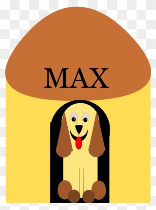 Dog In Doghouse Vector Image - Dog Max Clipart - Png Download