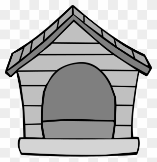 Dog House Black And White Clipart Clipart Free Library - Dog House Clipart Black And White - Png Download