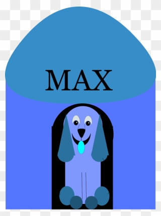 Puppy Inside Doghouse - Clip Art - Png Download