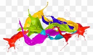 Color Holi Clip Art - Transparent Holi Splash Png