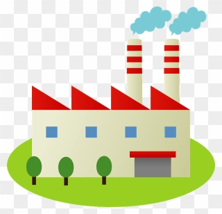 Chimney Factory Smoke Clipart - Png Download