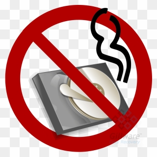 Smoking Hard Drive Data - No Hard Disk Clipart - Png Download