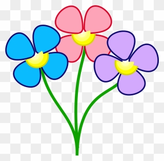Colorful Flowers Clip Art , Png Download - Colorful Flowers Clip Art Transparent Png