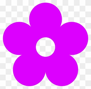 Download Small Flower Clipart - Violet Flower Clipart - Png Download