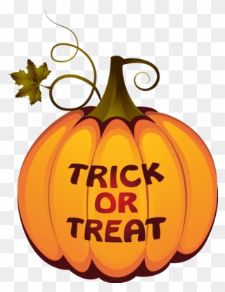 Pumpkin Halloween Trick Or Treating Clip Art - Trick Or Treat Circle - Png Download