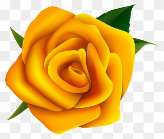 Free Yellow Rose Clipart - Yellow Rose Vector Png Transparent Png