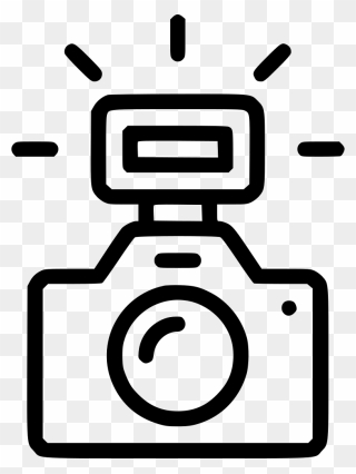 Photo Camera Clipart Flash Icon Png - Camera And Flash Icon Transparent Png
