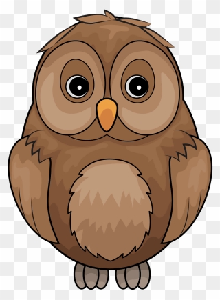 Brown Owl Clipart - Owl Clipart - Png Download