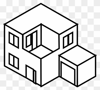 House Vector Art - House Line Drawing Clipart