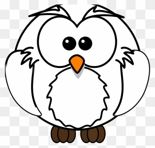 White Owl Svg Clip Arts - Coloring Pages For Kids Png Transparent Png