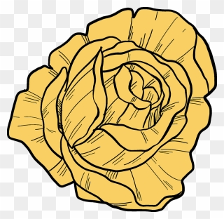 Yellow Rose Clipart - Floribunda - Png Download