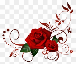 Black And Red Rose Png Clipart