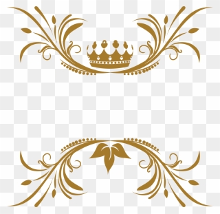 Gold Pattern Background Clipart - Gold Crown Clipart Png Transparent