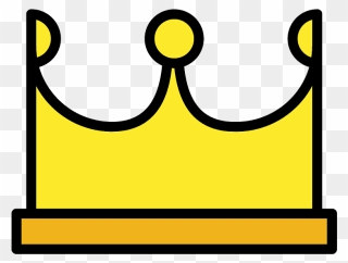 Crown Emoji Clipart - Scalable Vector Graphics - Png Download