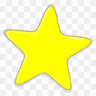 Yellow Star With Crown Clipart Vector Free Stock Yellow - Yellow Star Blank Background - Png Download