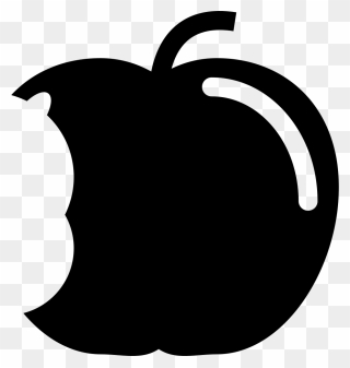 Clip Art Apple Computer Icons Vector Graphics Image - Bitten Apple Silhouette Png Transparent Png