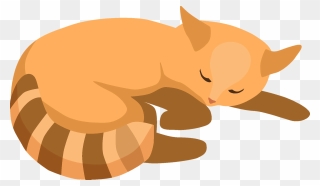 Sleeping Cat Clipart - Cat Playing With Yarn - Png Download