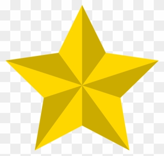 Gold Star Clipart - Blue Star 3d - Png Download