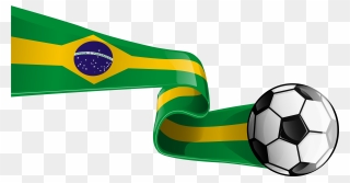 Clip Art , Brazil Soccer Clipart Panda - Brazil Flag Transparent Background - Png Download