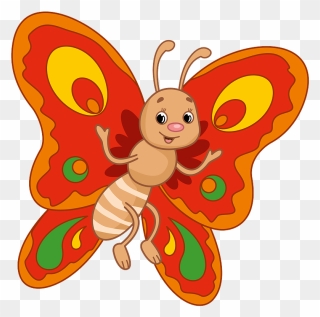 Butterfly Clipart - Cartoon - Png Download