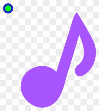 Purple Music Note Clip Art - Png Download