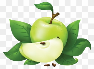 Apple Clipart Grey Jpg Library Stock Green Apple Eleven - Green Apple Images Free - Png Download
