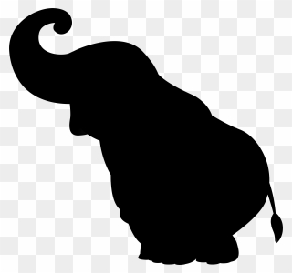Cat African Elephant Indian Elephant Clip Art Silhouette - Png Download