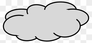 Download Hd Cloud Clip Art Outline - Transparent Background Cloud Clipart - Png Download